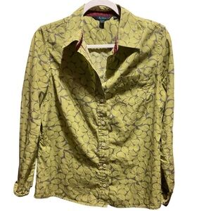 Boden Women’s Lime Design Color Blouse UK 14